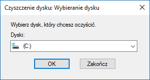 Wybierz dysk systemowy
