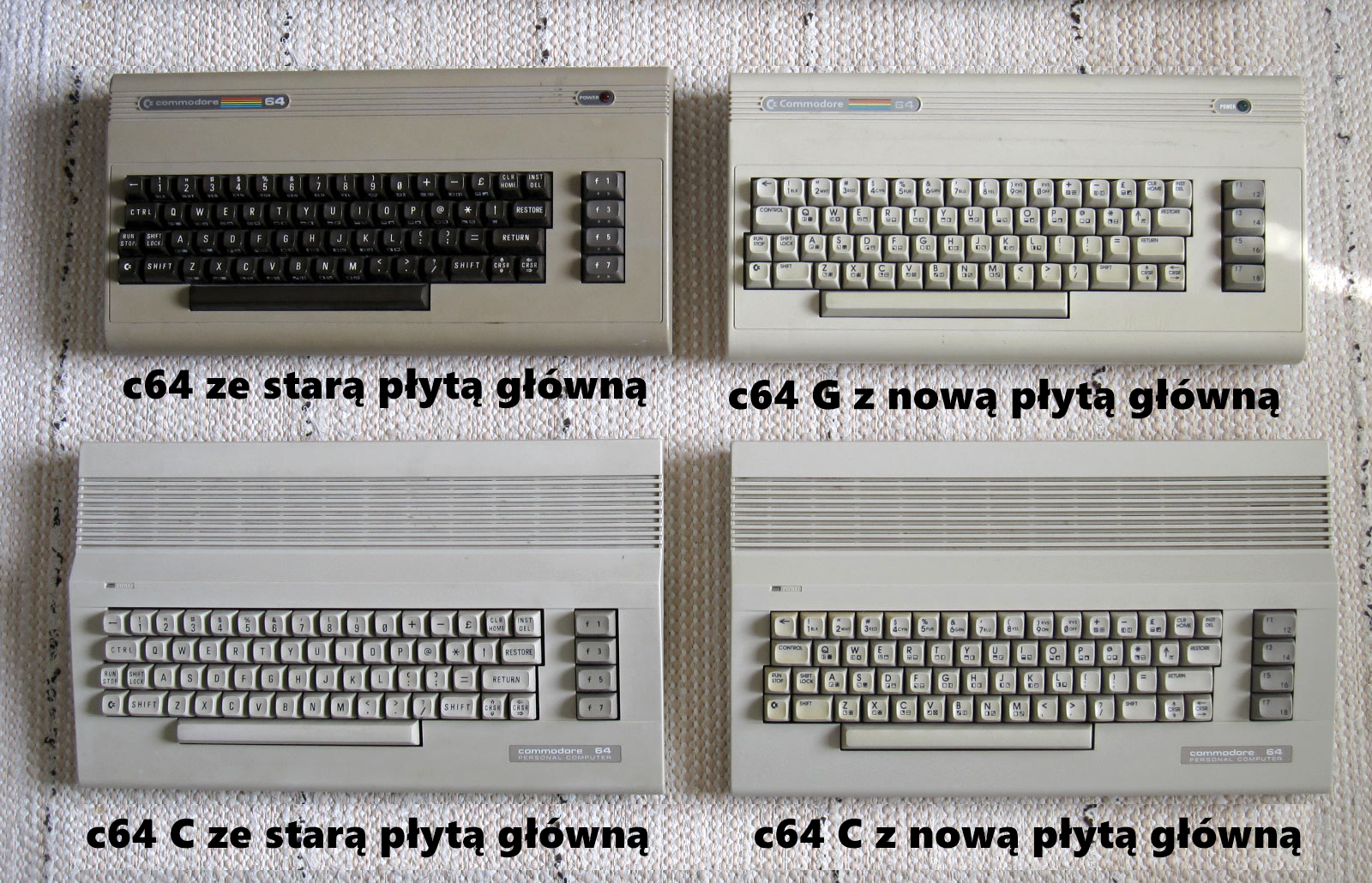 Różne wersje c64