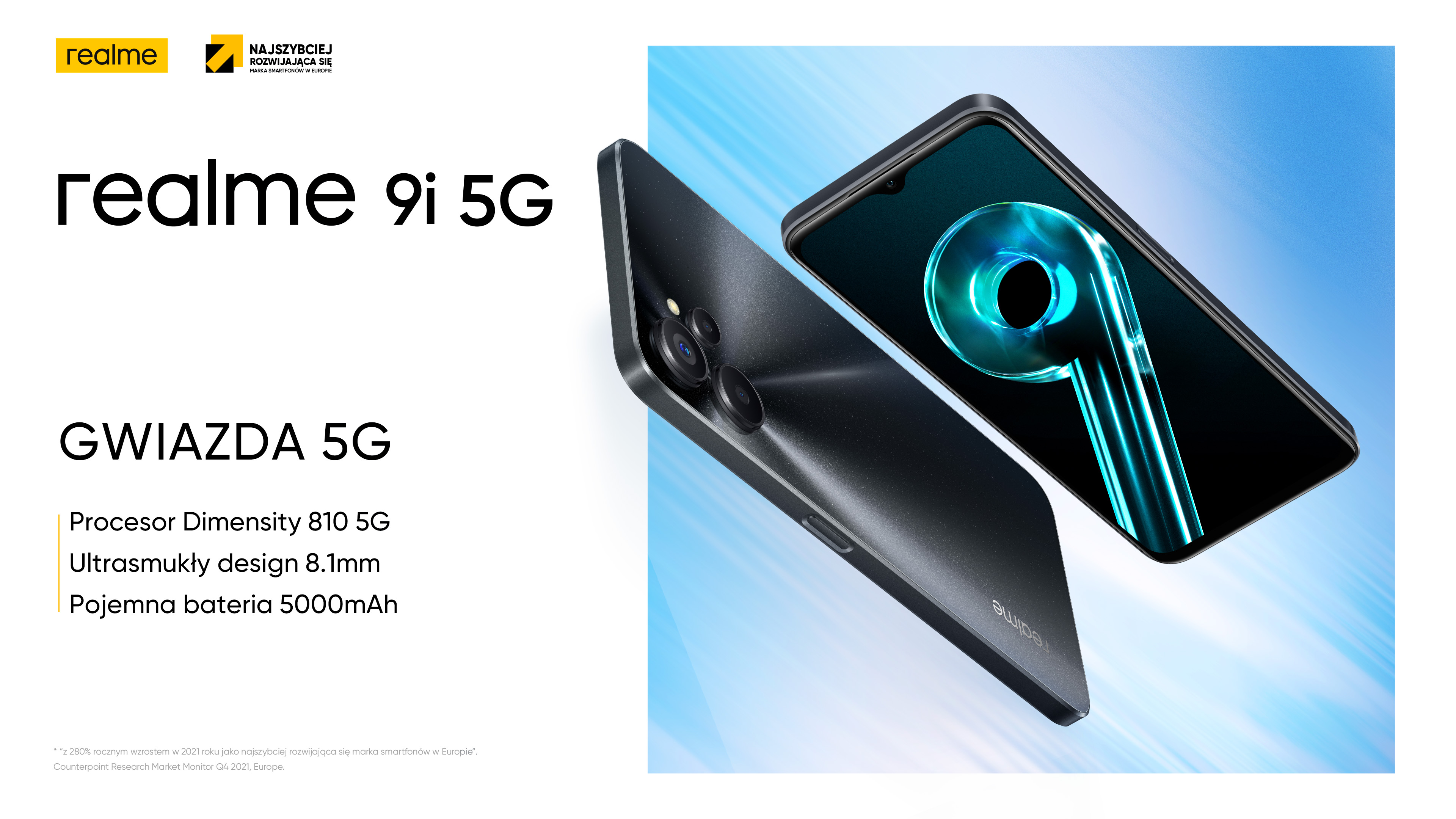 Na grafice smartfon realme 9i 5G