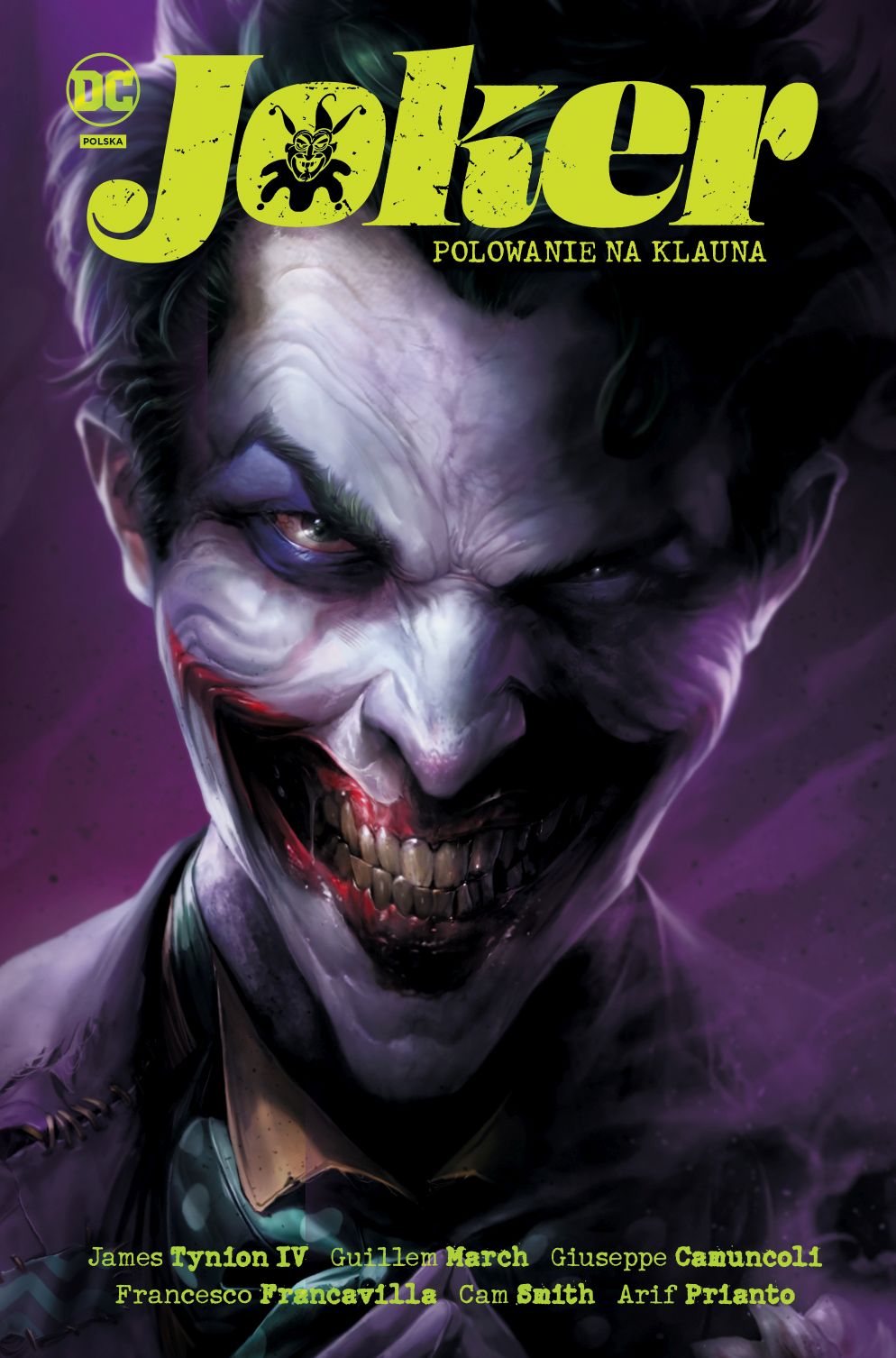 Okładka komiksu Joker. Polowanie na Klauna