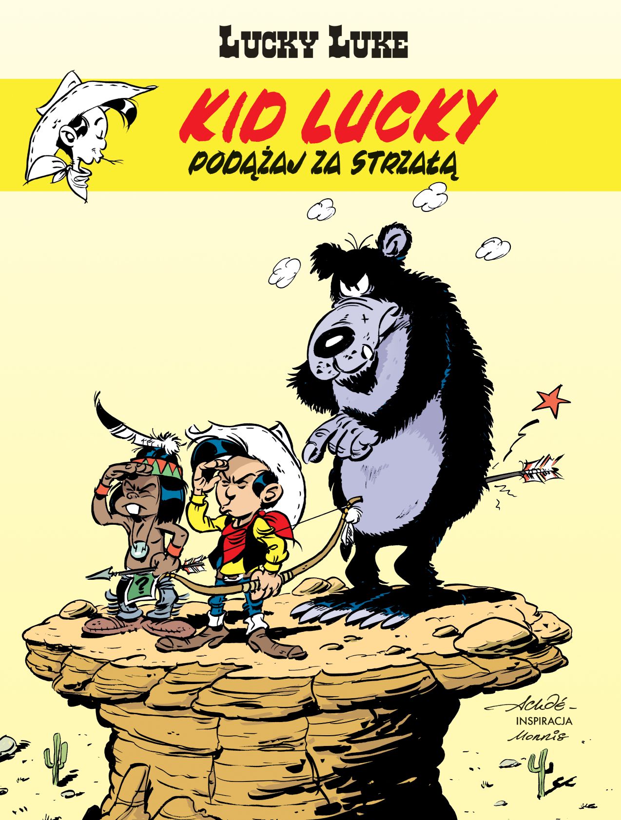 Okładka komiksu Kid Lucky. Podążaj za strzałą, tom 4