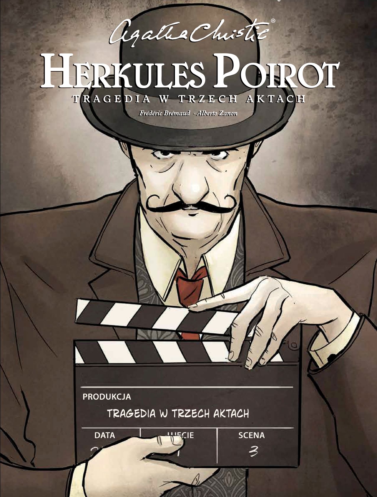 Okładka komiksu Agatha Christie. Tragedia w trzech aktach