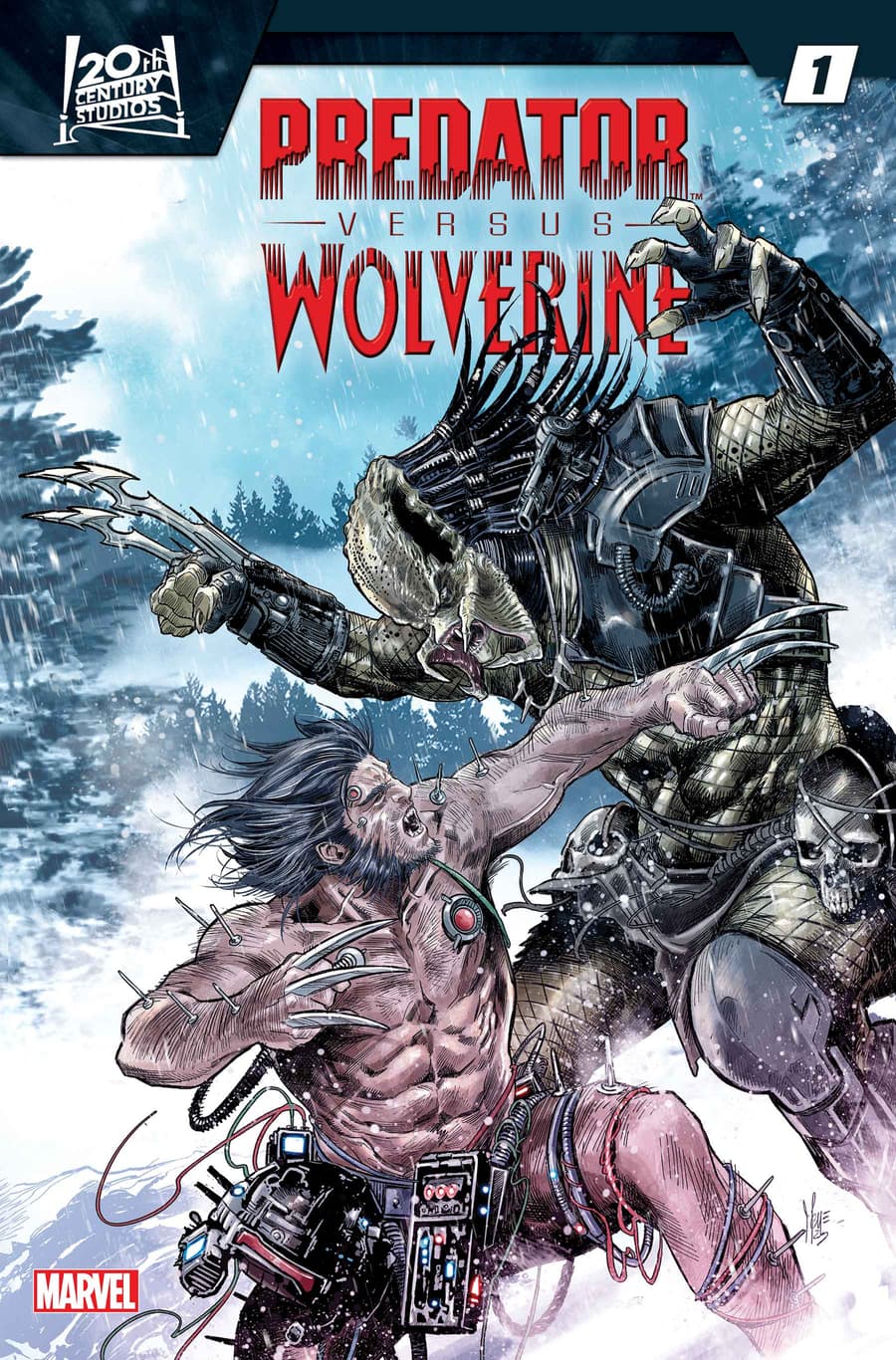 Okładka komiksu Predator vs Wolverine