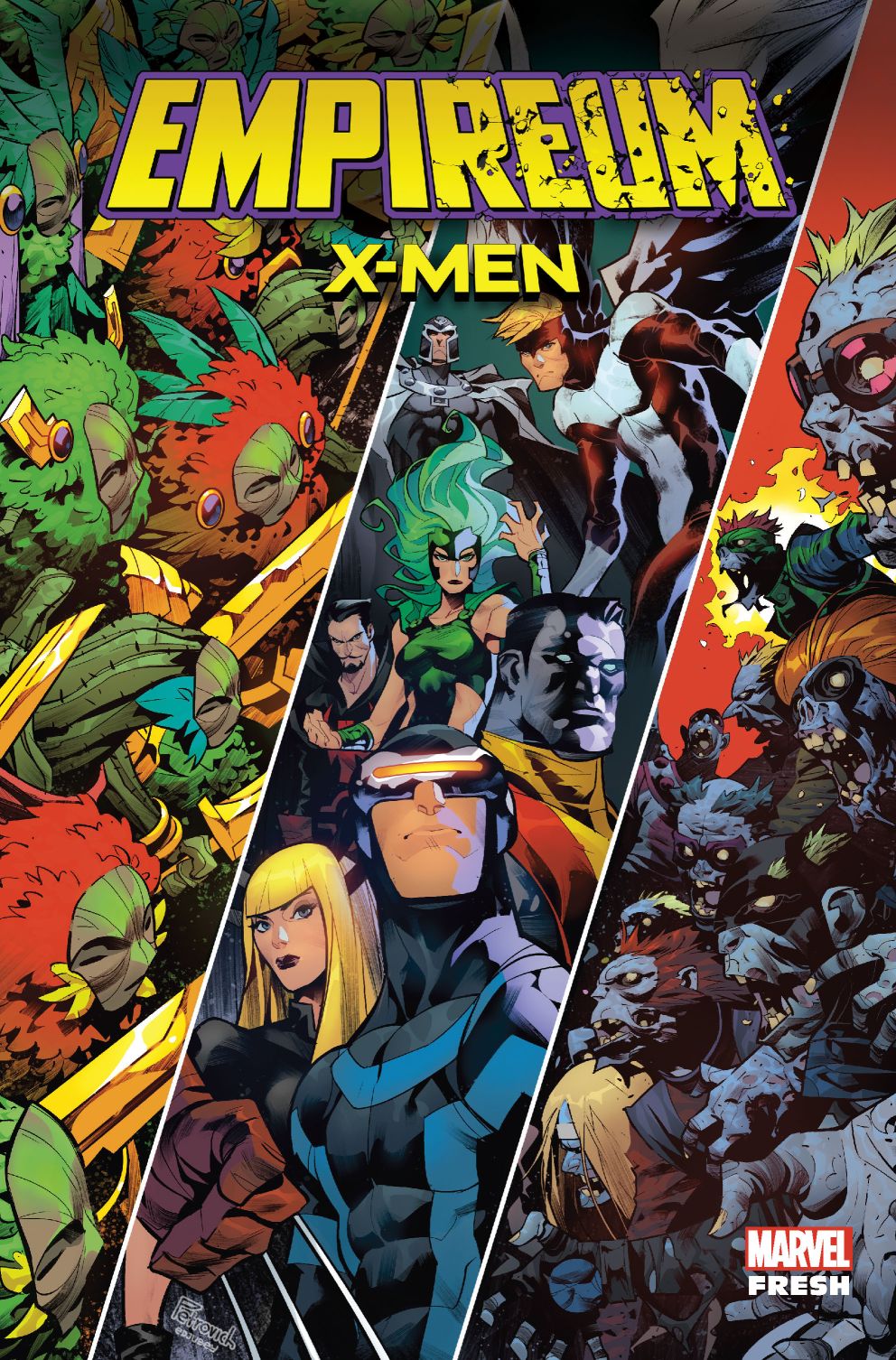 Okładka komiksu Marvel Fresh. Empireum – X-Men