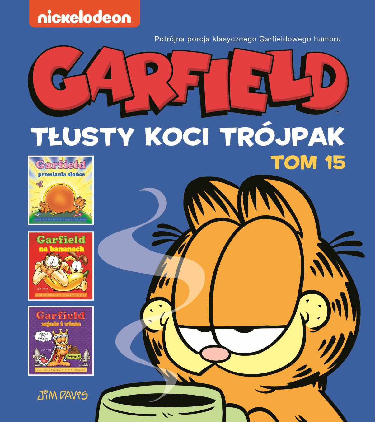 Okładka komiksu Garfield. Tłusty koci trójpak, tom 15