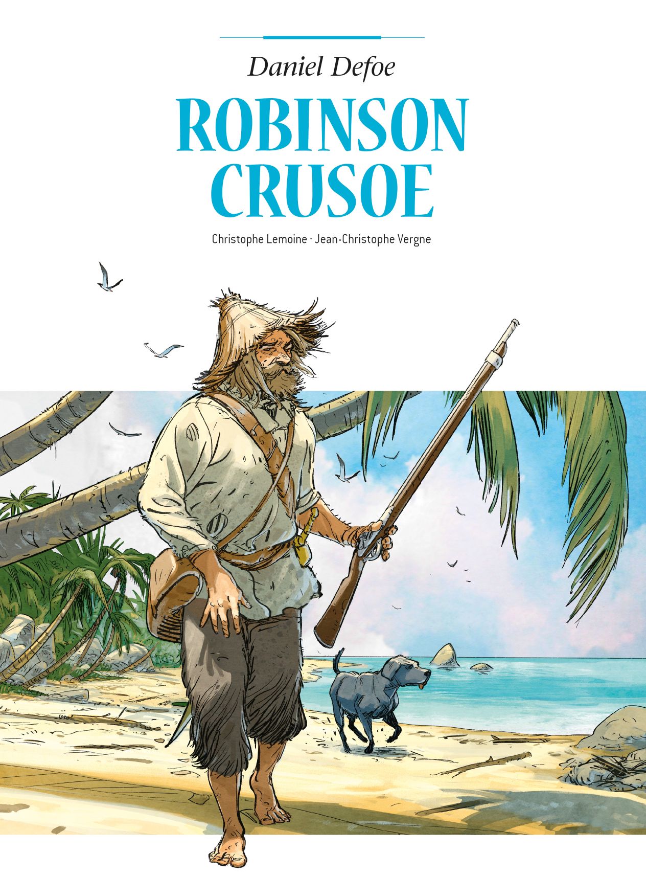 Okładka komiksu Adaptacje literatury. Robinson Crusoe