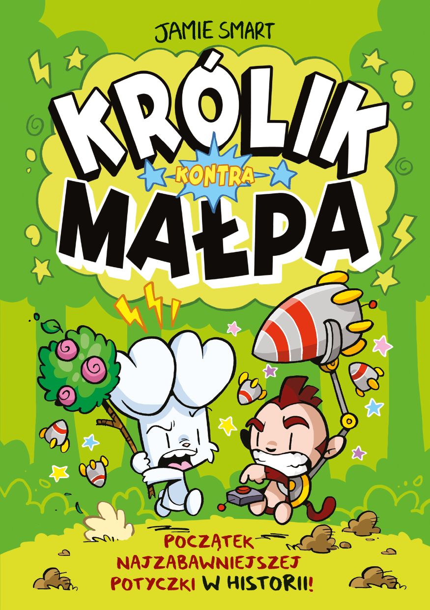 Okładka komiksu Królik kontra Małpa, tom 1