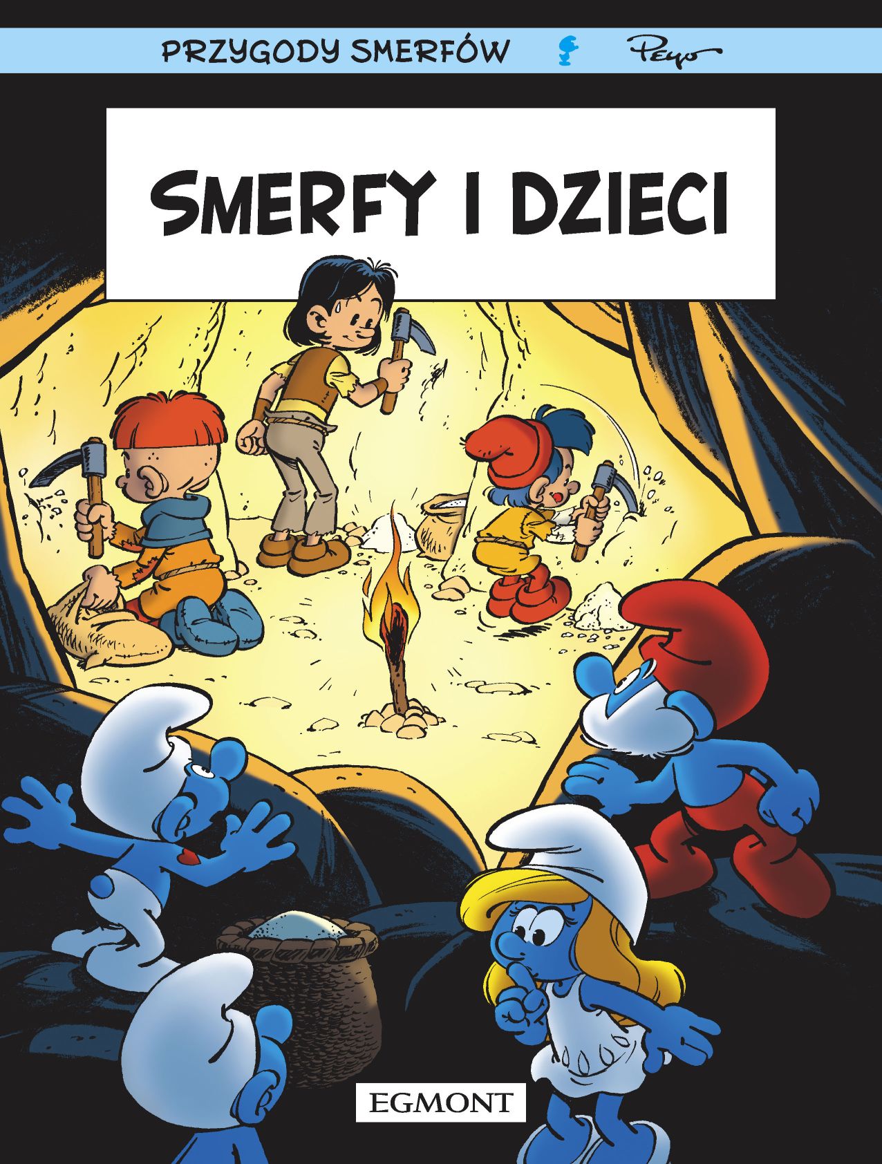 Okładka komiksu Smerfy Komiks, Smerfy i dzieci, tom 40