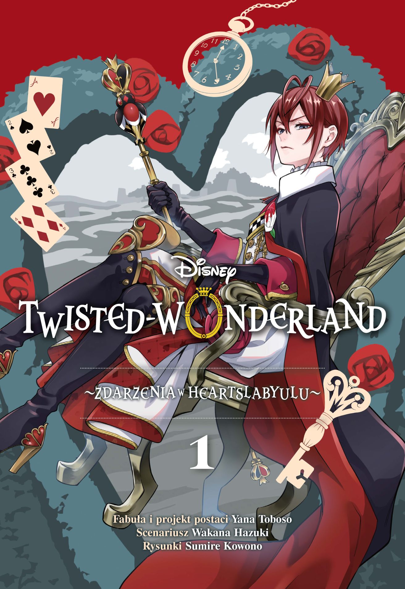 Okładka komiksu Twisted-Wonderland. Zdarzenia w Heartslabyulu, tom 1