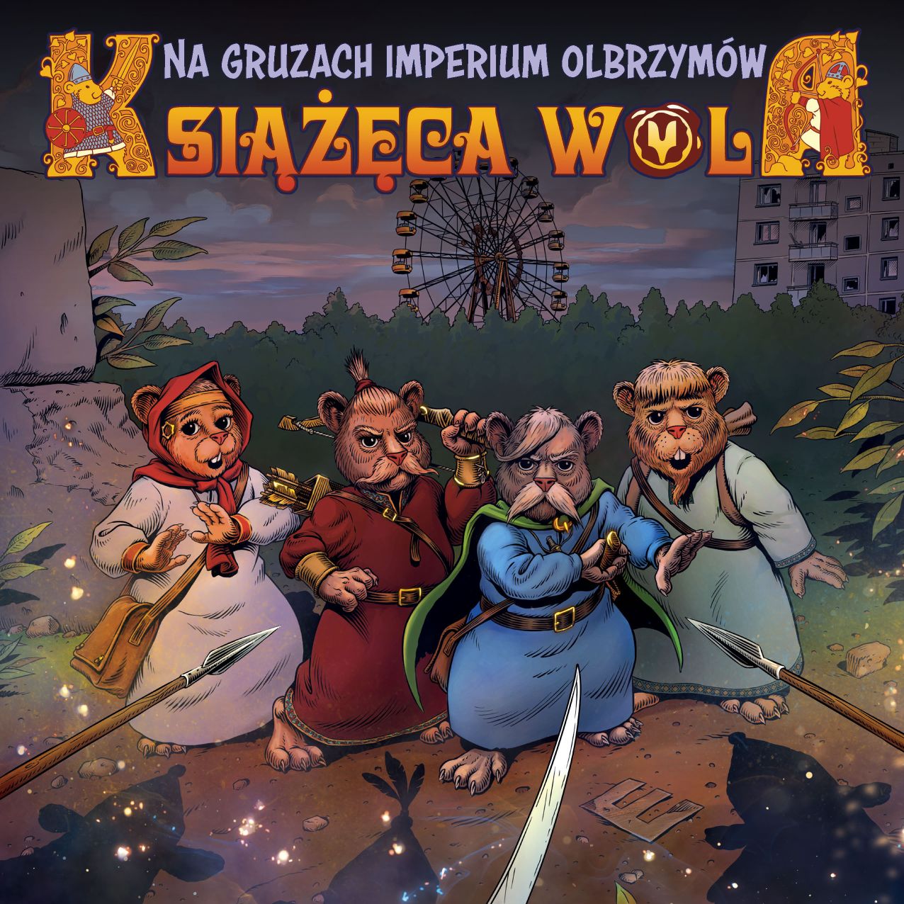 Okładka komiksu Książęca Wola. Na gruzach imperium olbrzymów, tom 2