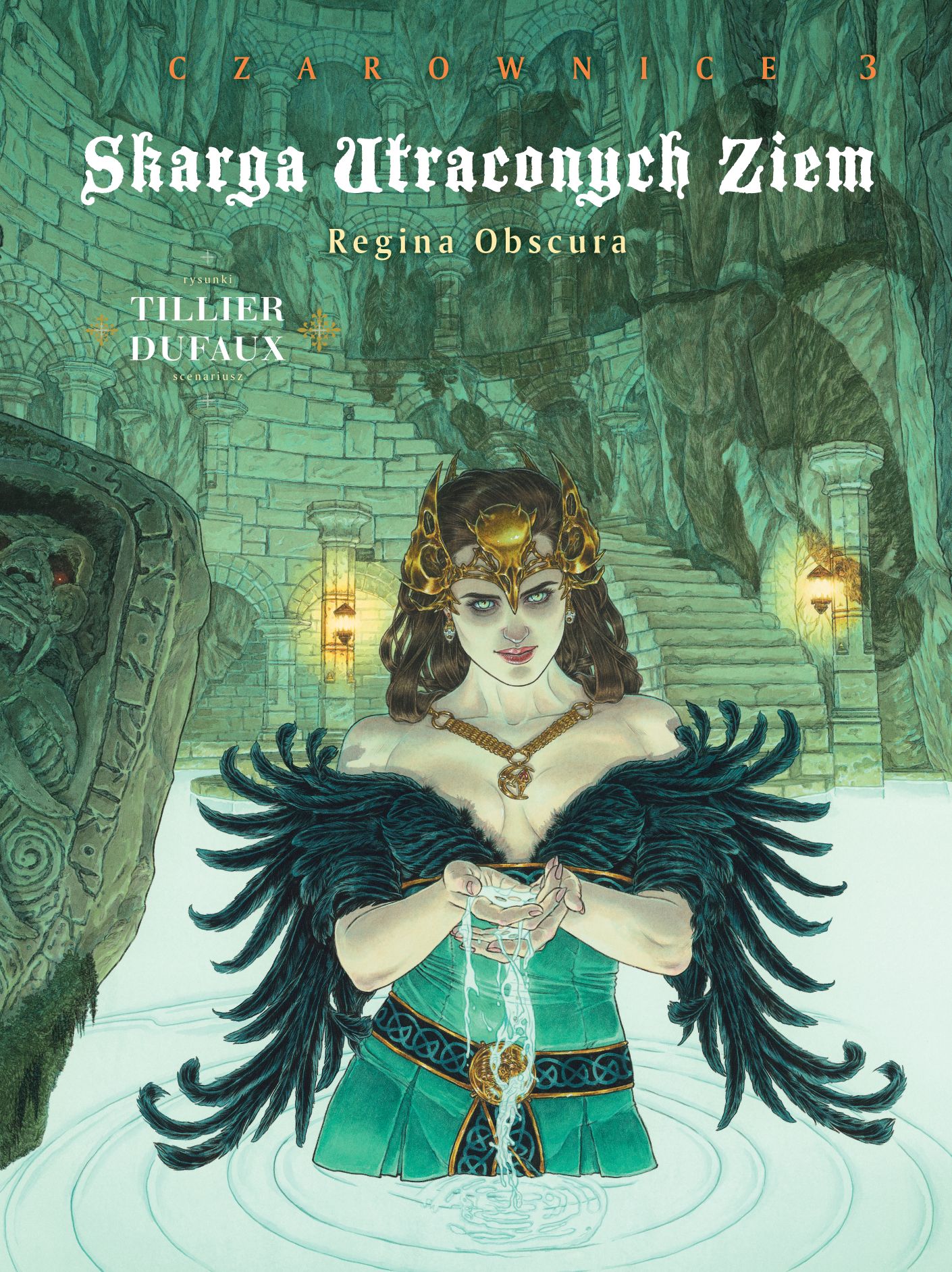 Okładka komiksu Skarga Utraconych Ziem. Czarownice, cykl 3, Regina Obscura, tom 3