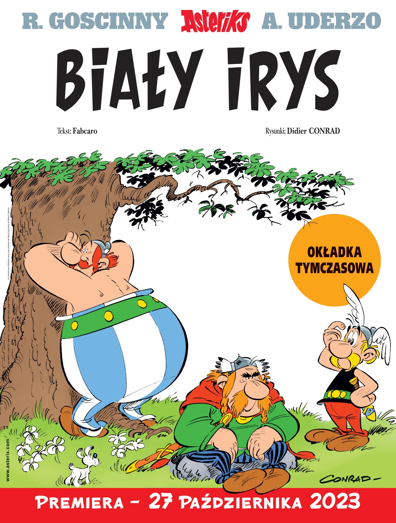 Okładka komiksu Asteriks – Biały Irys, tom 40