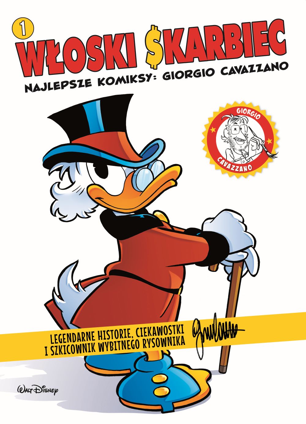 Okładka komiksu Włoski Skarbiec. Najlepsze komiksy: Giorgio Cavazzano, tom 1