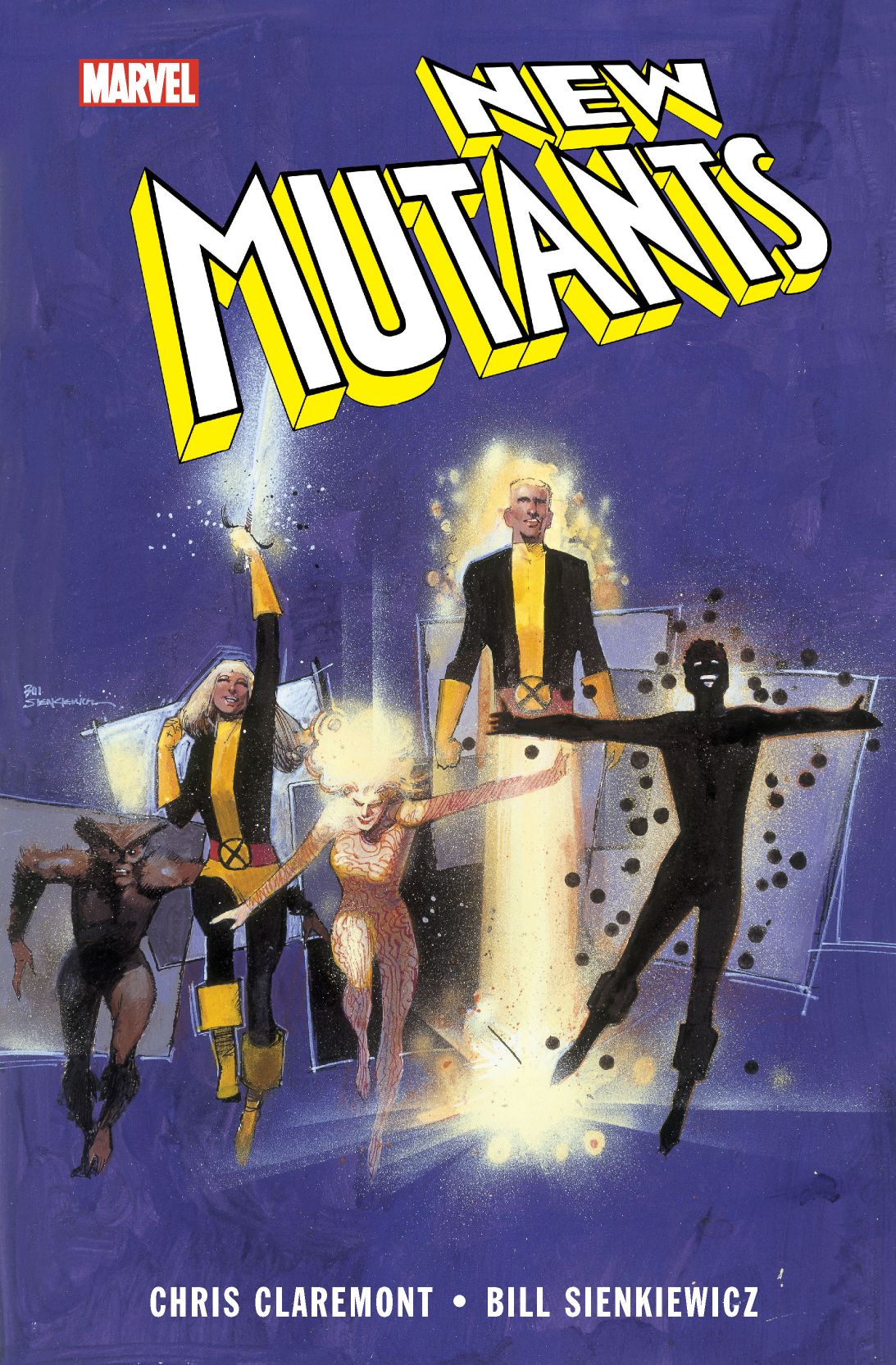 Okładka komiksu Marvel Deluxe. New Mutants