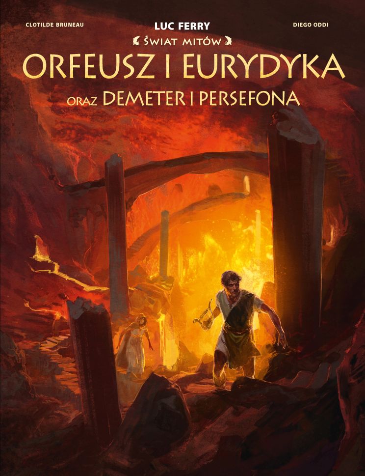 Okładka komiksu Świat Mitów. Orfeusz i Eurydyka oraz Demeter i Persefona