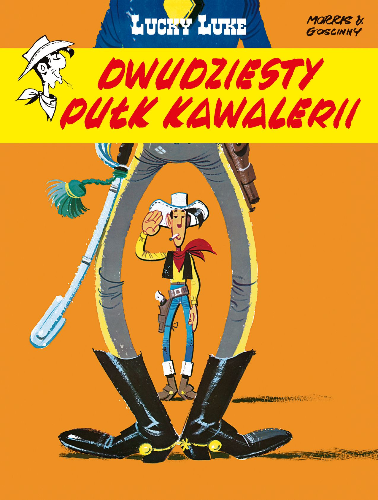 Okładka komiksu Lucky Luke. Dwudziesty pułk kawalerii, tom 27