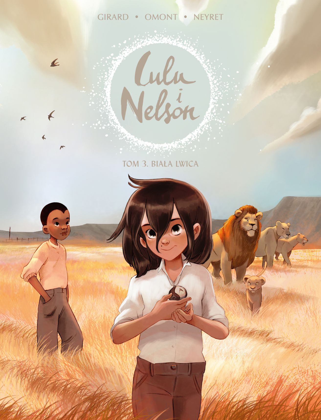 Okładka komiksu Lulu i Nelson. Biała lwica, tom 3