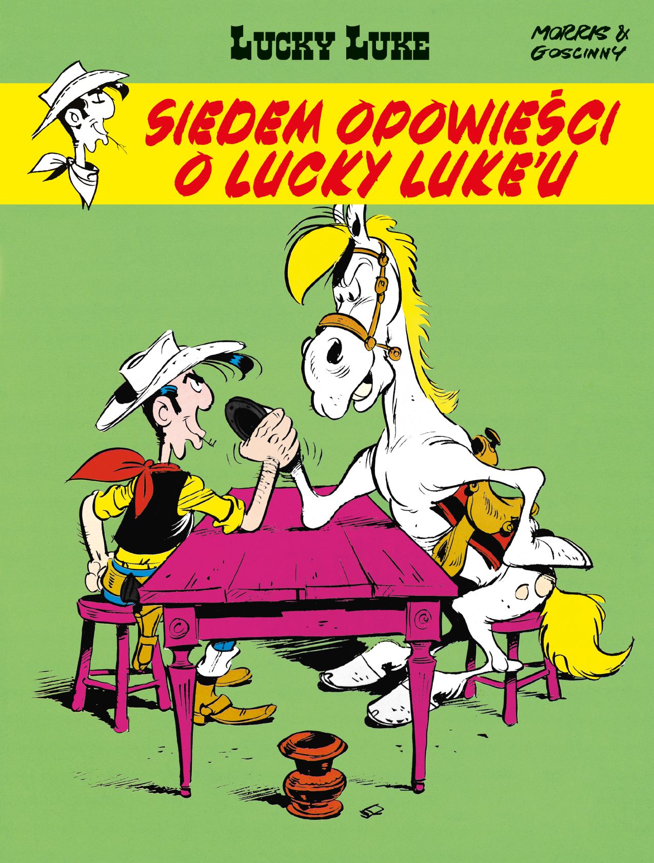 Okładka komiksu Lucky Luke. Siedem opowieści o Lucky Luke'u, tom 42