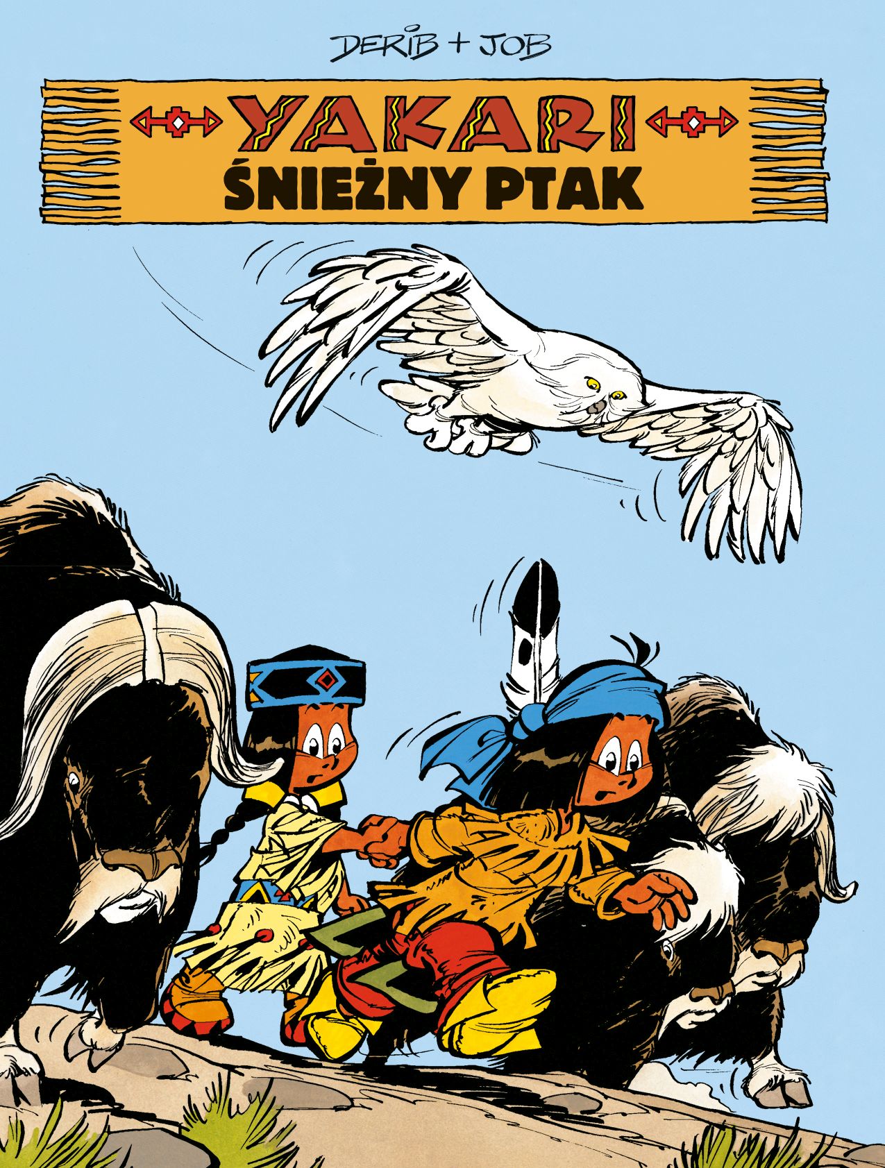 Okładka komiksu Yakari. Śnieżny ptak, tom 18